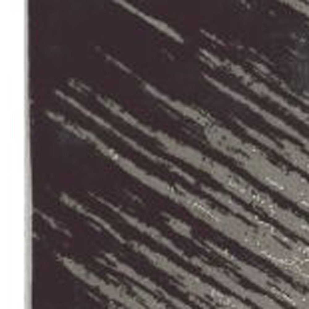 7' X 10' Silver And Gray Abstract Area Rug