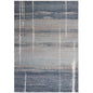 3' X 5' Blue And Gray Abstract Area Rug