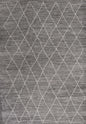 3' X 5' Gray And Ivory Geometric Area Rug