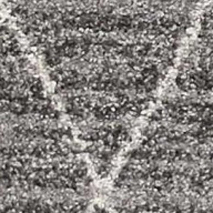 3' X 5' Gray And Ivory Geometric Area Rug