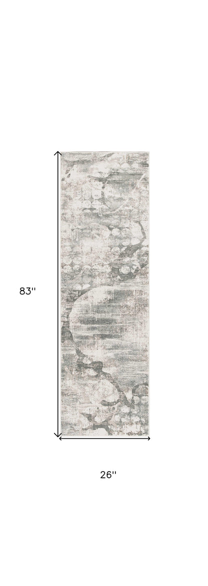 7' X 7' Ivory Runner Rug