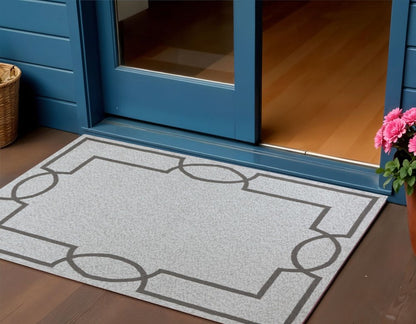 8' X 11' Ivory Indoor Outdoor Area Rug