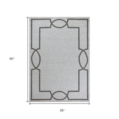 8' X 11' Ivory Indoor Outdoor Area Rug