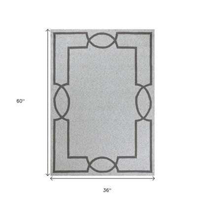 8' X 11' Ivory Indoor Outdoor Area Rug