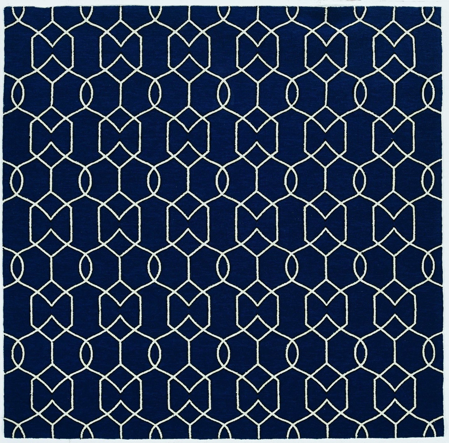 3' X 5' Navy Blue Hand Hooked Area Rug