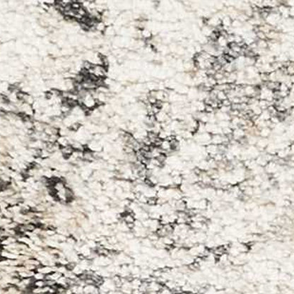 7' Gray And Tan Floral Distressed Runner Rug