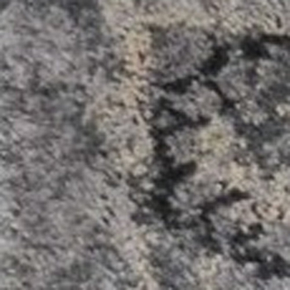 3' X 5' Gray And Light Gray Floral Medallion Area Rug