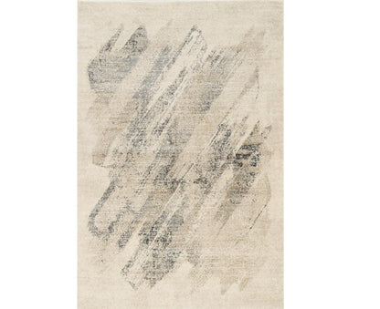 3' X 5' Gray And Ivory Abstract Distressed Area Rug