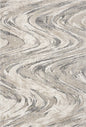 3' X 5' Gray And Tan Abstract Area Rug