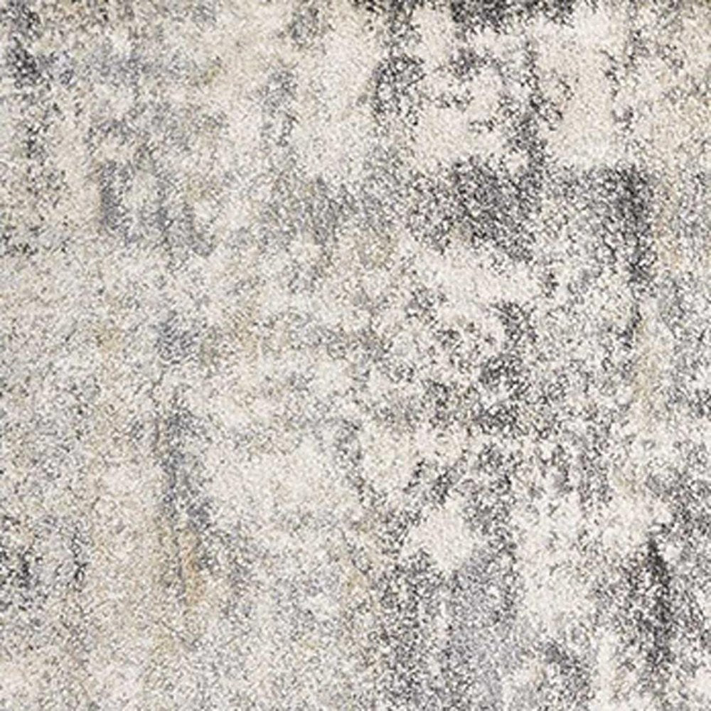 3' X 5' Gray And Tan Abstract Area Rug