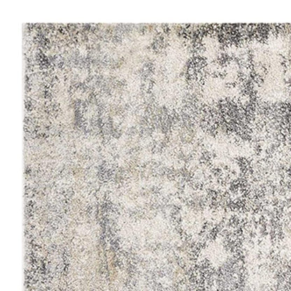 3' X 5' Gray And Tan Abstract Area Rug