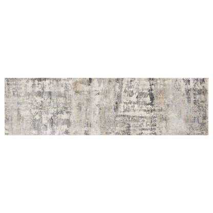 3' X 5' Gray And Tan Abstract Area Rug