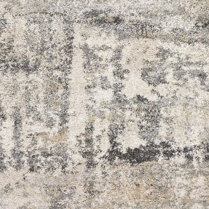 3' X 5' Gray And Tan Abstract Area Rug