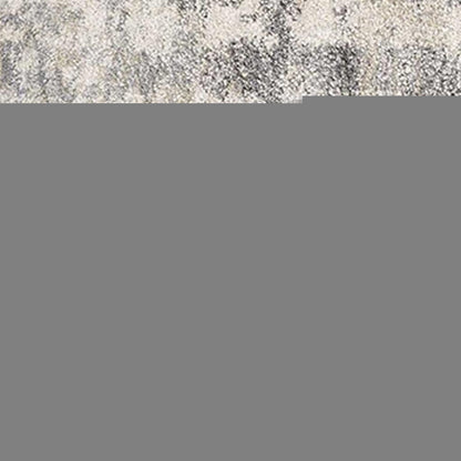 7' Gray And Tan Abstract Runner Rug