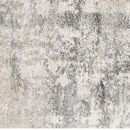 3' X 5' Gray And Tan Abstract Area Rug