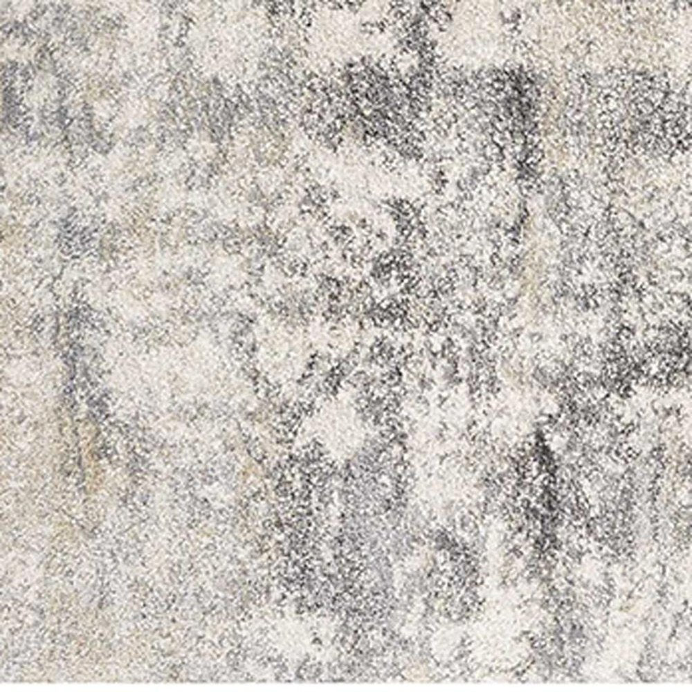 3' X 5' Gray And Tan Abstract Area Rug