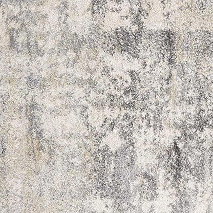 3' X 5' Gray And Tan Abstract Area Rug