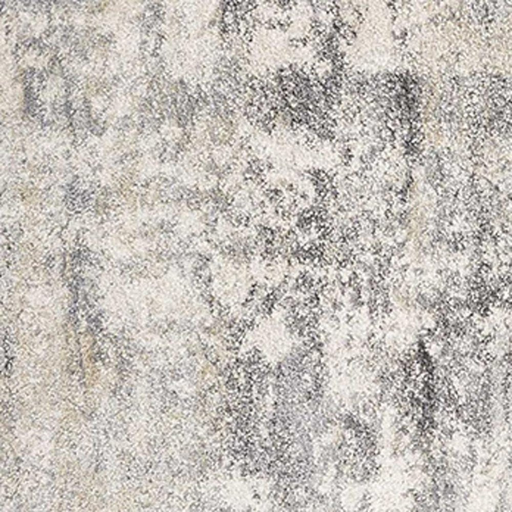 3' X 5' Gray And Tan Abstract Area Rug