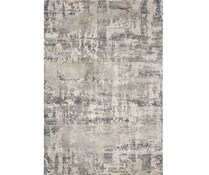 7' Natural Abstract Runner Rug