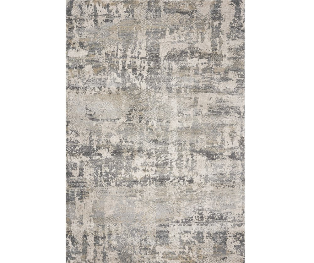 3' X 5' Gray And Tan Abstract Area Rug