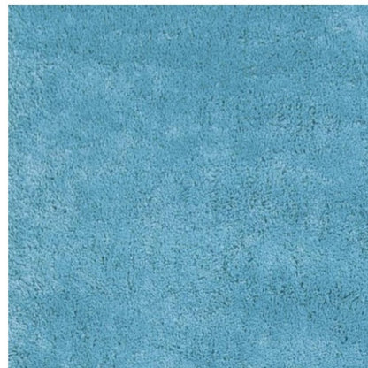 8' Blue Hand Woven Runner Rug