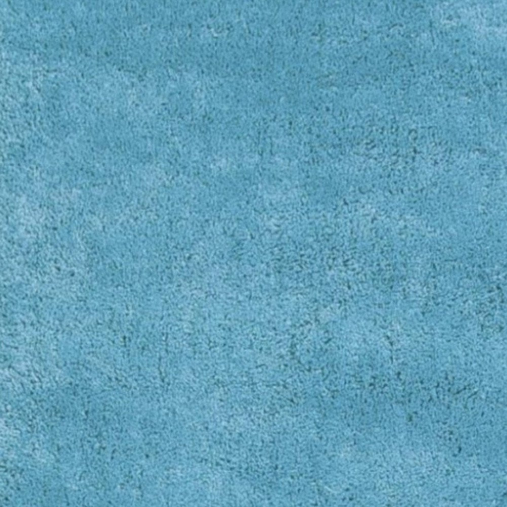 3' X 5' Blue Shag Hand Woven Area Rug