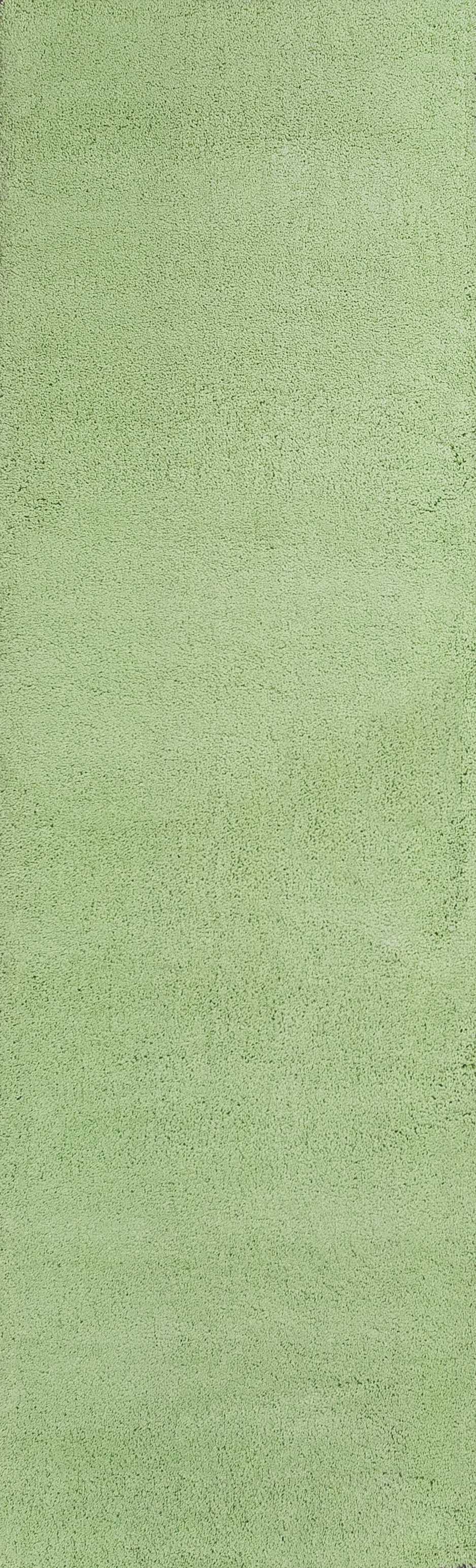 2' X 7' Spearmint Green Plain Runner Rug