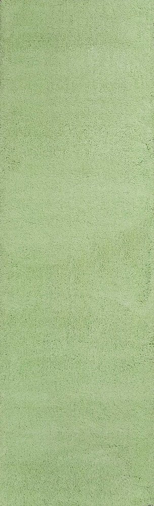 3' X 5' Green Shag Hand Woven Area Rug