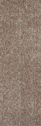 8' Beige Heather Plain Runner Rug