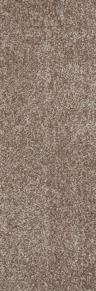 8' Beige And Brown Abstract Hand Woven Runner Rug