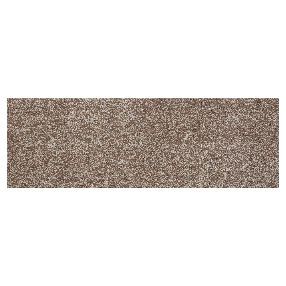 8' Beige And Brown Abstract Hand Woven Runner Rug