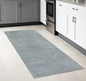 8' Blue Heather Indoor Shag Runner Rug