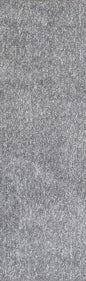 8' Gray Shag Hand Woven Runner Rug