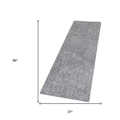 3' X 5' Grey Heather Indoor Shag Rug