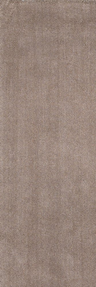 8' Beige Plain Runner Rug