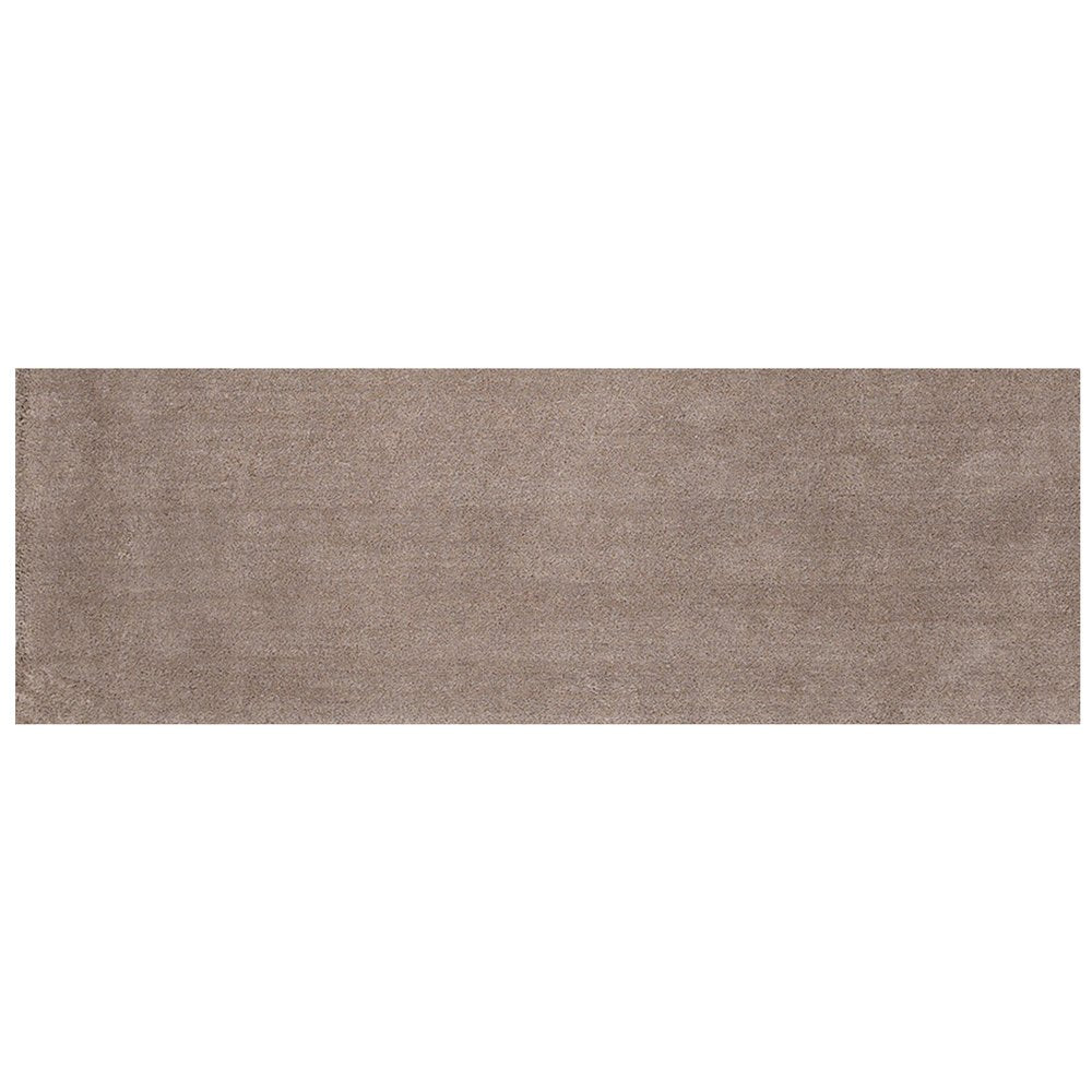 8' Beige Plain Runner Rug