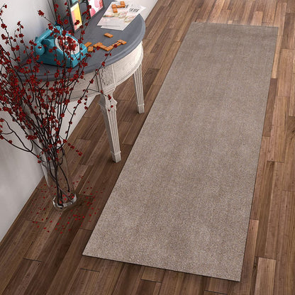 3' X 5' Beige Shag Hand Woven Area Rug