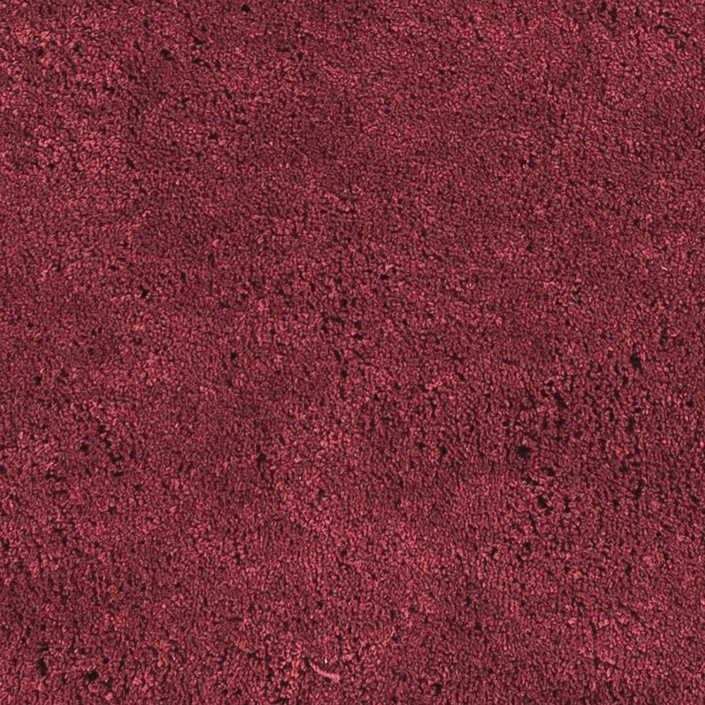 8' Red Shag Hand Woven Runner Rug