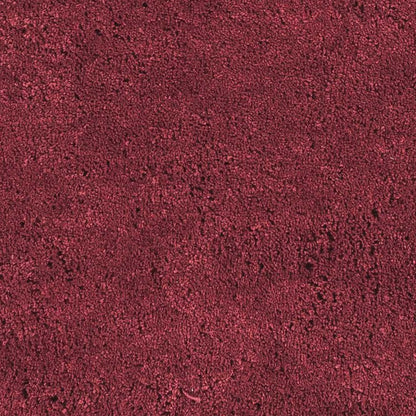 8' Red Shag Hand Woven Runner Rug