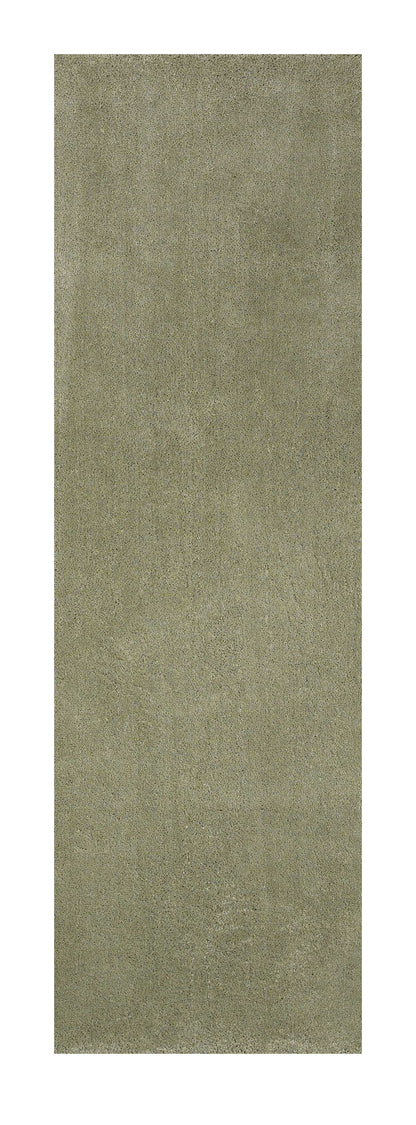 8' Runner Sage Green Hand Woven Runner Rug