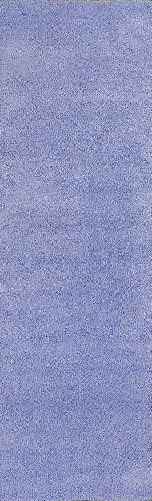 8' Purple Hand Woven Runner Rug