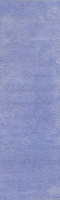 8' Purple Hand Woven Runner Rug