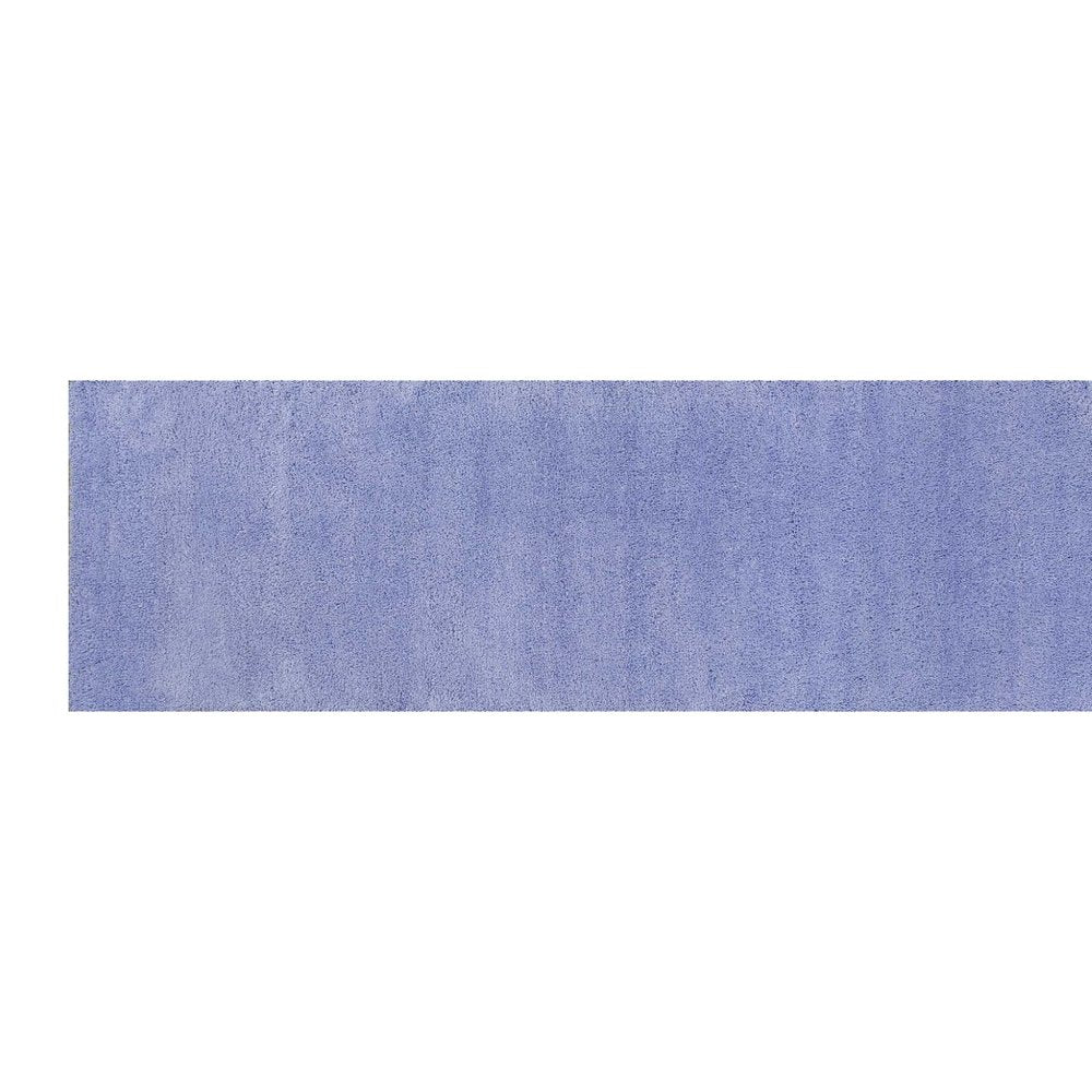 8' Purple Hand Woven Runner Rug