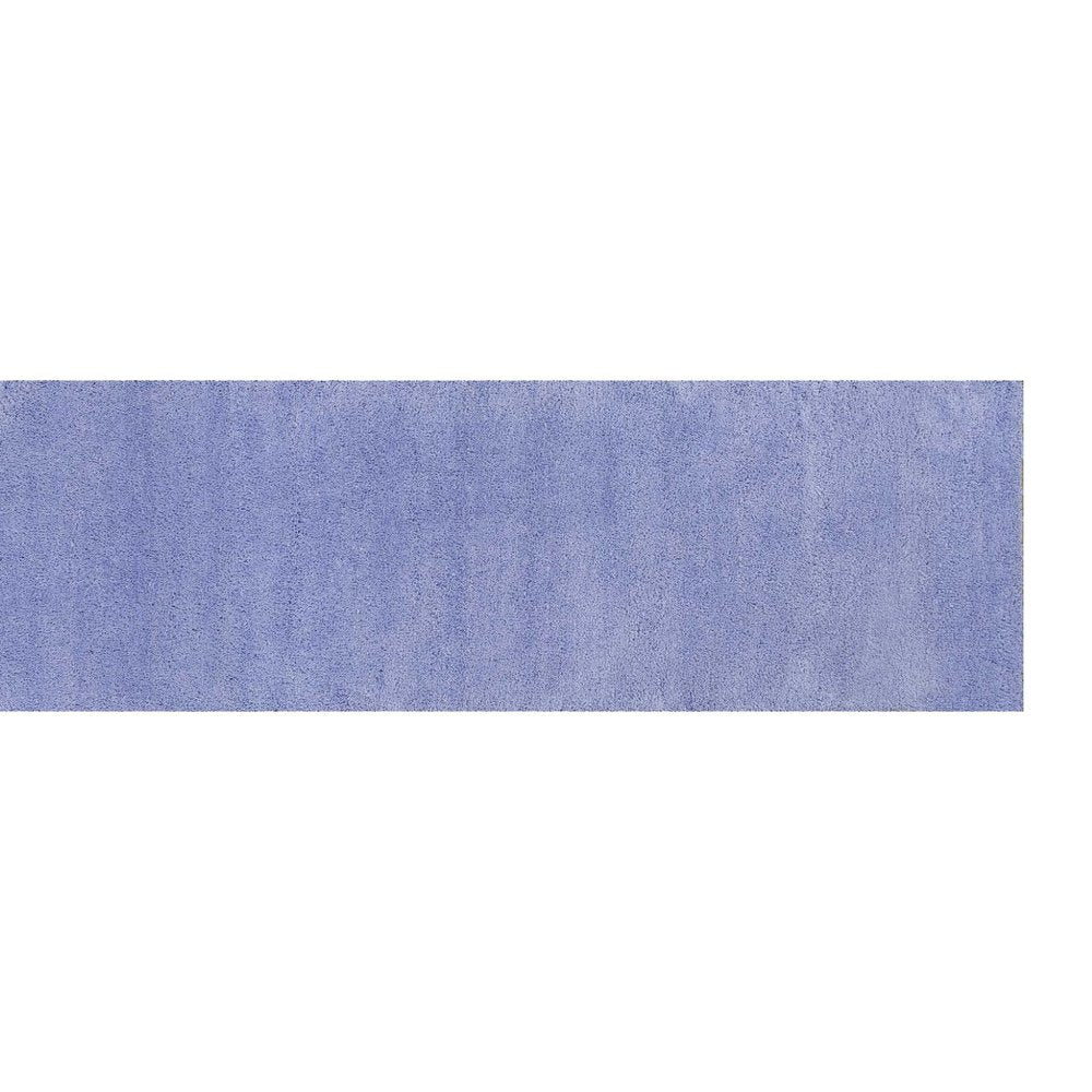8' Purple Hand Woven Runner Rug