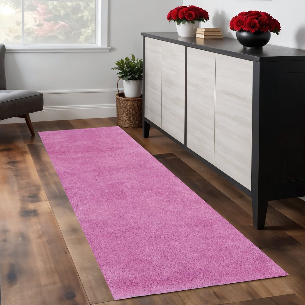 3' X 5' Hot Pink Indoor Shag Rug
