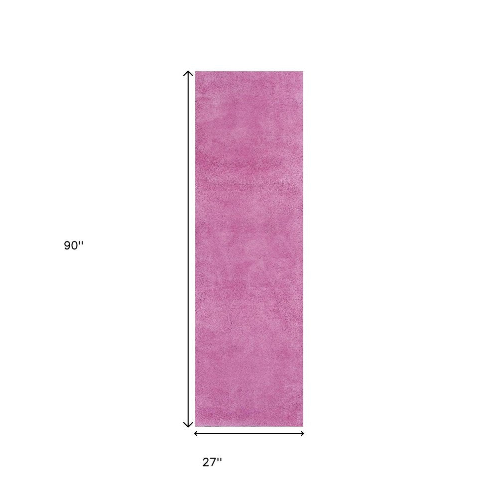 3' X 5' Hot Pink Indoor Shag Rug