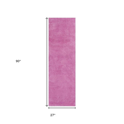 3' X 5' Hot Pink Indoor Shag Rug