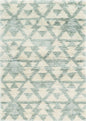 4' X 6' Ivory Or Grey Geometric Triangles Area Rug