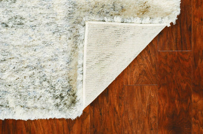 4' X 6' Gray And Ivory Diamond Area Rug