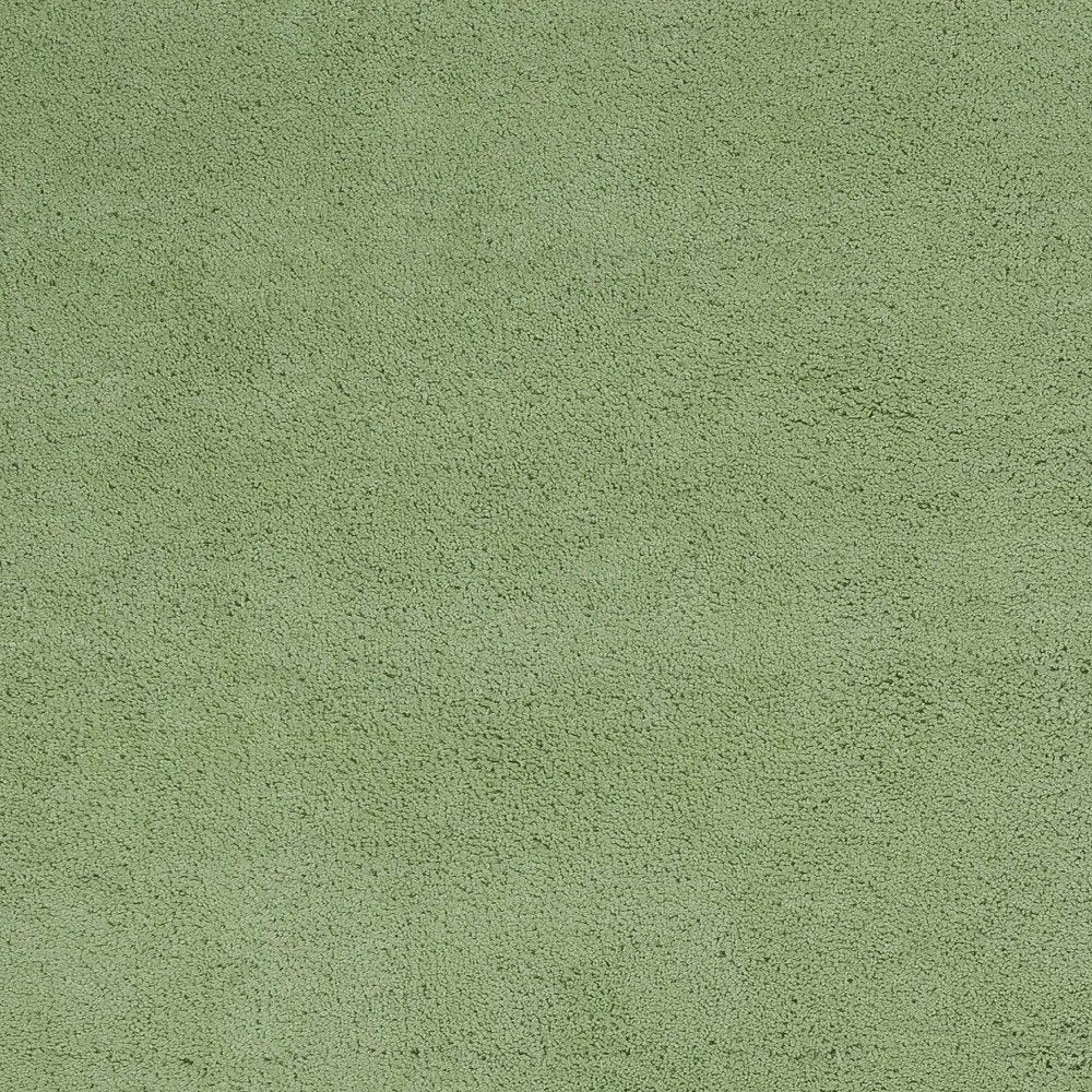 7' Green Hand Woven Runner Rug